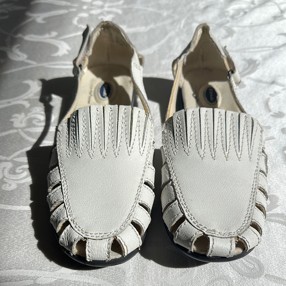 Dr Scholl’s White Leather Breezeway Loafer Size 8.5
